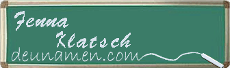 Fenna Klatsch Visitenkarte